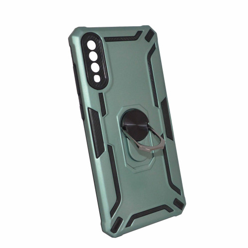 SAMSUNG A70 Green Armor Cover Military Grade Protection Built-in Kickstand Car Holder Mobile Phone Case